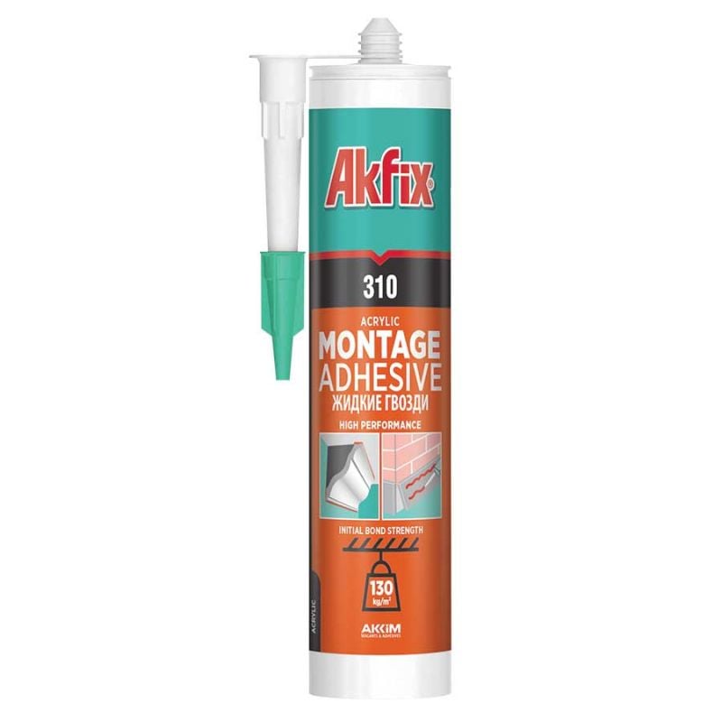 Монтажното акрилно лепило Akfix 310 - 310 мл, бял | SHC systems