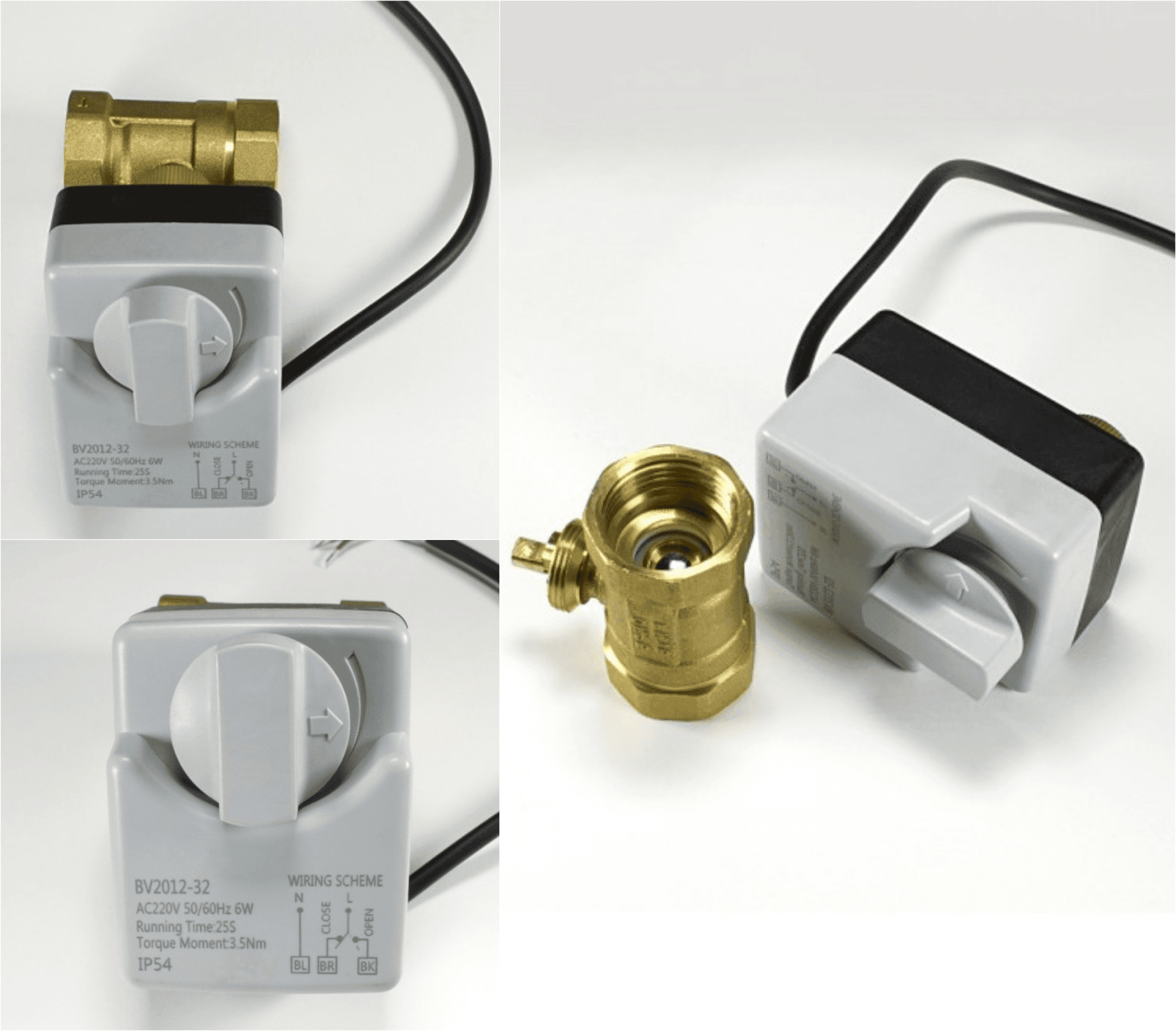 Сферичен кран с електрическа задвижка и врътка 220V | SHC systems