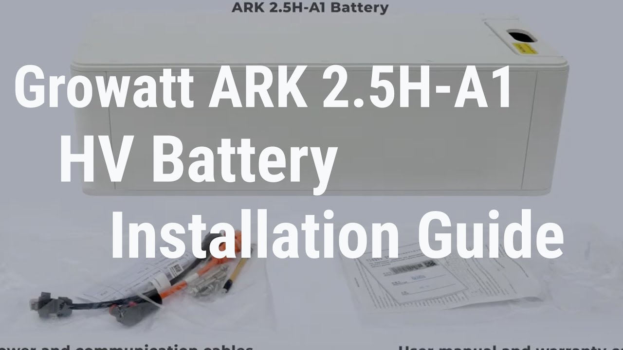 Батерийна HV система Growatt ARK HV Инсталация