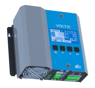 Система за топла вода с контролер Voltic и 1230 Wp монокристални фотоволтаични панели за ток