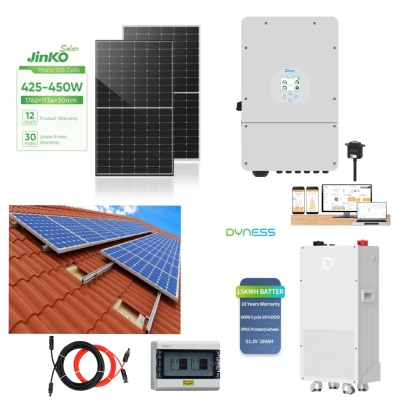 8 kW трифазнa хибридна ФЕЦ  с 14.3 kWh батерия - с монтаж и пуск