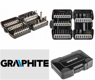 Комплект битове и накрайници Graphite 56Н560 - 36 части