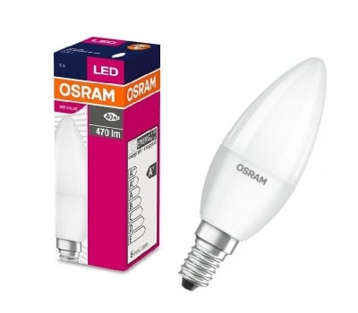 Лампа LED VALUE CL В 5.5W 6500K 470Lm - OSRAM