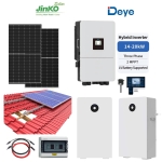 15 kW трифазнa хибридна ФЕЦ с 16 kWh батерия - с включени монтаж и пускане в експлоатация