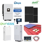 15 kW трифазнa хибридна ФЕЦ с 14.3 kWh батерия - с включени монтаж и пускане в експлоатация