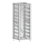 Рак конструкция Deye HV-Rack за батерийна система Deye HV BOS-G - 9 рафта